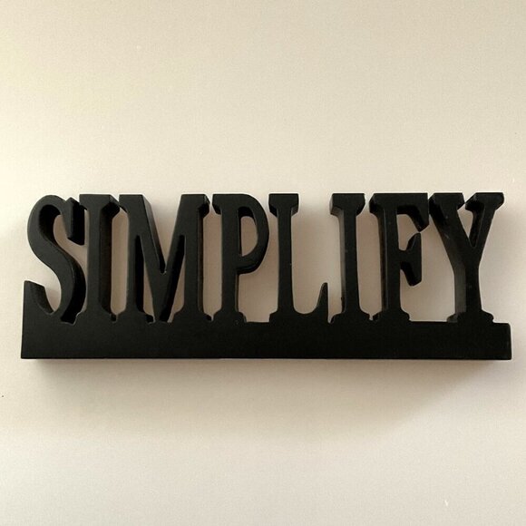 WOODEN SIMPLY SIGN DECOR - Picture 1 of 6